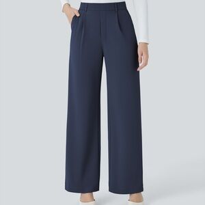 Halara Flex™ High Waisted Pocket Straight Leg Crepe Work Pants